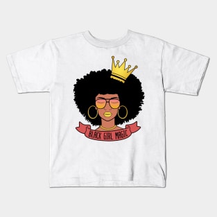 Black Girl Magic For Women Girls Black History Month Gift Kids T-Shirt